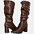 BOTA DAKOTA CANO LONGO SALTO ALTO CAFÉ FEMININA ADULTO - Imagem 4