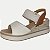 SANDALIA PEGADA ANABELA ALTA COURO OFF WHITE FEMININA ADULTO - Imagem 1