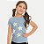 BLUSA BY GUS MC TSHIRT ALGODÃO SILKADA AZUL PASTEL FEMININA INFANTIL - Imagem 1