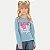 BLUSA BY GUS ML MALHA SILKADA AZUL FEMININA INFANTIL - Imagem 1