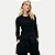 BLUSA HERING ML MALHA CANELADA PRETA FEMININA ADULTO - Imagem 1