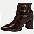 BOTA DAKOTA CANO CURTO SALTO ALTO CAFÉ FEMININA ADULTO - Imagem 1