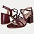SANDALIA VIA SCARPA SALTO ALTO ACTIVE BORDO FEMININA ADULTO - Imagem 4