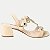 SANDALIA DAKOTA OFFWHITE SALTO ALTO ACTIVE FEMININA ADULTO - Imagem 3