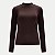 BLUSA LUNENDER MANGA LONGA MARROM MALHA CANELADA  FEMININA ADULTO - Imagem 1