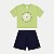 CONJUNTO DE VERÃO ALAKAZOO SHORT E BLUSA MANGA CURTA MALHA FEMININO INFANTIL - Imagem 1