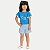 CONJUNTO VERÃO ALAKAZOO SHORT E BLUSA MANGA CURTA MALHA FEMININO INFANTIL - Imagem 1