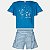 CONJUNTO VERÃO ALAKAZOO SHORT E BLUSA MANGA CURTA MALHA FEMININO INFANTIL - Imagem 2