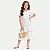 VESTIDO ALAKAZOO MANGA CURTA DE MALHA OFFWHITE MIDI FEMININO INFANTIL - Imagem 1
