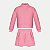 CONJUNTO INVERNO ALAKAZOO SAIA E JAQUETA SEM CAPUZ  MOLETOM FEMININO INFANTIL - Imagem 1