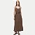 VESTIDO HERING REGATA MARROM ALGODÃO COM VISCOSE FEMININO ADULTO - Imagem 1