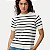 BLUSA HERING MANGA CURTA TRICO LISTRADO FEMININA ADULTO - Imagem 1