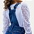 JARDINEIRA SLOOK REGATA JEANS COM ELASTANO FEMININA INFANTIL - Imagem 3