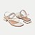 SANDALIA DAKOTA SALTO BAIXO CREME FEMININA ADULTO - Imagem 4