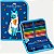 ESTOJO FABER 1 ZIPER COMPLETO GATO AZUL ROYAL UNISEX  27105-P - Imagem 1