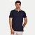 POLO PACO MANGA CURTA SLIM PIQUET COM VIVO AZUL MARINHO MASCULINO ADULTO - Imagem 1