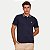 POLO PACO MANGA CURTA SLIM PIQUET COM VIVO AZUL MARINHO MASCULINO ADULTO - Imagem 1