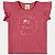 BLUSA ANGERO MANGA CURTA MALHA CANELADA ROSA FEMININA INFANTIL - Imagem 1