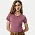 BLUSA HERING MANGA CURTA TSHIRT ALGODÃO LISA ROSA FEMININA ADULTO - Imagem 1
