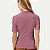 BLUSA HERING MANGA CURTA ROSA MALHA CANELADA GOLA ALTA FEMININA ADULTO - Imagem 2
