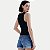 BLUSA HERING REGATA PRETA MALHA CANELADA FEMININA ADULTO - Imagem 2