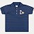 POLO ANGERO MANGA CURTA COMFORT MALHA BORDADA AZUL MARINHO MASCULINO INFANTIL - Imagem 1