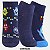 MEIA TRIFIL KIDS SAPATILHA KIT COM 3 AZUL MARINHO MASCULINO (CORES SORTIDAS) 7454-P - Imagem 1