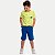 CONJUNTO VERÃO BY GUS BERMUDA E CAMISETA MANGA CURTA AMARELO MASCULINO INFANTIL - Imagem 1