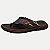 CHINELO PEGADA DEDO CASUAL TIRAS DE COURO MARROM MASCULINO ADULTO - Imagem 1