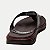 CHINELO PEGADA DEDO CASUAL TIRAS DE COURO MARROM MASCULINO ADULTO - Imagem 3