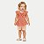 CONJUNTO VERÃO ANGERO SHORT E BLUSA MANGA CURTA MALHA PESSÊGO FEMININO INFANTIL - Imagem 1