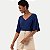 BLUSA LUNENDER MANGA CURTA VISCOSE AZUL FEMININA ADULTO - Imagem 1