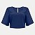 BLUSA LUNENDER MANGA CURTA VISCOSE AZUL FEMININA ADULTO - Imagem 3