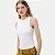 BLUSA HERING REGATA MALHA CANELADA BRANCA FEMININA ADULTO - Imagem 1