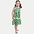 VESTIDO VIGAT REGATA VERDE VISCOSE ESTAMPADO FEMININO INFANTIL - Imagem 1