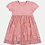 VESTIDO ANGERO MANGA CURTA MALHA ESTAMPADO ROSE FEMININO INFANTIL - Imagem 1