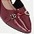 SAPATO PICCADILLY SALTO BAIXO VINHO CHANEL FEMININO ADULTO - Imagem 4