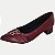 SAPATO PICCADILLY SALTO MÉDIO SCARPIN VINHO FEMININO ADULTO - Imagem 1