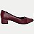 SAPATO PICCADILLY SALTO MÉDIO SCARPIN VINHO FEMININO ADULTO - Imagem 2