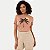 BLUSA LUNENDER MANAG CURTA TSHIRT  ALGODÃO SILKADA BEGE FEMININA ADULTO - Imagem 1