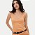 BLUSA HERING REGATA MALHA CANELADA LARANJA CLARO FEMININO ADULTO - Imagem 1