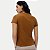 BLUSA HERING MANGA CURTA TSHIRT ALGODÃO LISA CARAMELO FEMININA ADULTO - Imagem 2