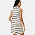 VESTIDO HERING REGATA ALGODÃO LISTRADO BRANCO COM PRETO FEMININO ADULTO - Imagem 2