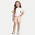 CONJUNTO VERÃO ALAKAZOO SHORT E BLUSA MANGA CURTA SALMÃO MALHA FEMININO INFANTIL - Imagem 1