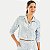 CAMISETE DOCE TRAMA MANHA LONGA SLIM ALGODÃO LISTRADA AZUL FEMININA ADULTO - Imagem 1