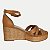 SANDALIA MISSISSIPI ANABELA MEDIA CARAMELO FEMININA ADULTO - Imagem 2