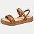 SANDALIA MISSISSIPI ANABELA BAIXA MARROM FEMININA ADULTO - Imagem 1