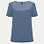 BLUSA LUNENDER MANGA CURTA VISCOSE AZUL FEMININA ADULTO - Imagem 1