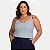 BLUSA KENIA CAMÕES REGATA VISCOLINHO AZUL FEMININA ADULTO - Imagem 1