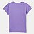 BLUSA HERINGKIDS MANGA CURTA TSHIRT LILAS ALGODÃO LISA FEMININA INFANTIL - Imagem 2